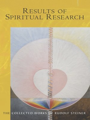 cover image of RESULTS OF SPIRITUAL RESEARCH